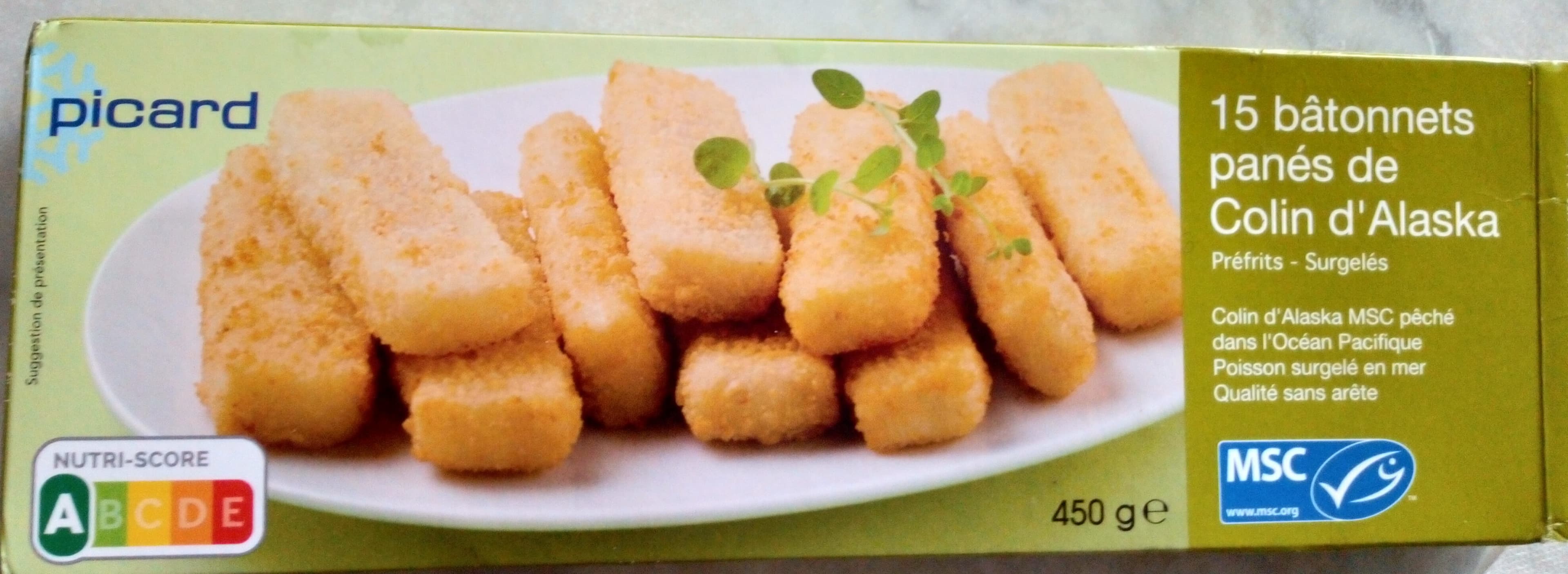 Picard 15 bâtonnets panés de colin d'Alaska packshot