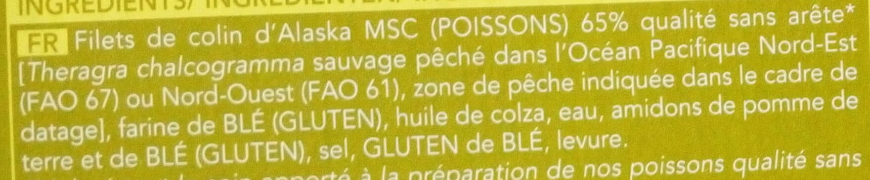 Picard 15 bâtonnets panés de colin d'Alaska packshot