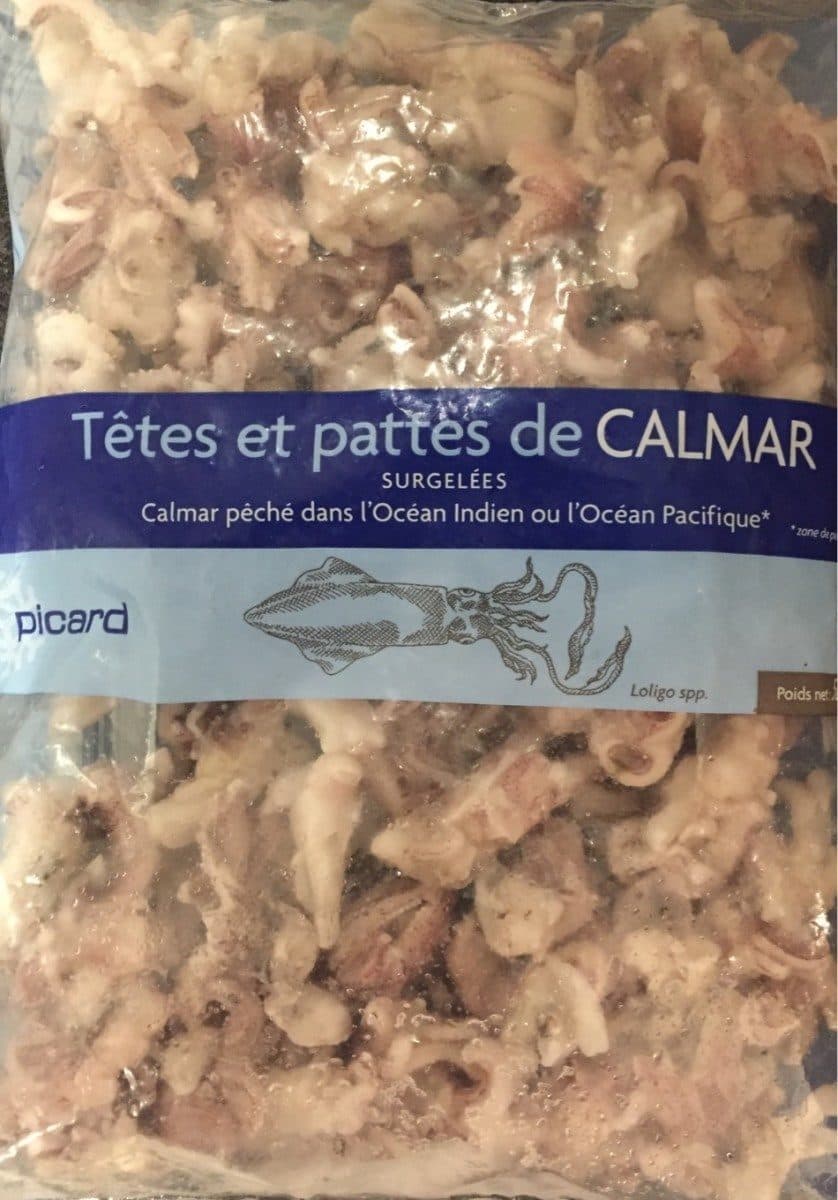Picard Têtes et pattes de calmar surgelées packshot