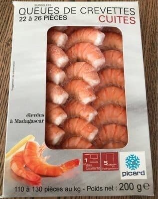 Picard Queues De Crevettes Cuites packshot
