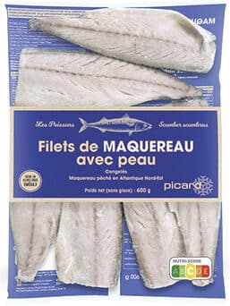Picard Filets de maquereau avec peau packshot