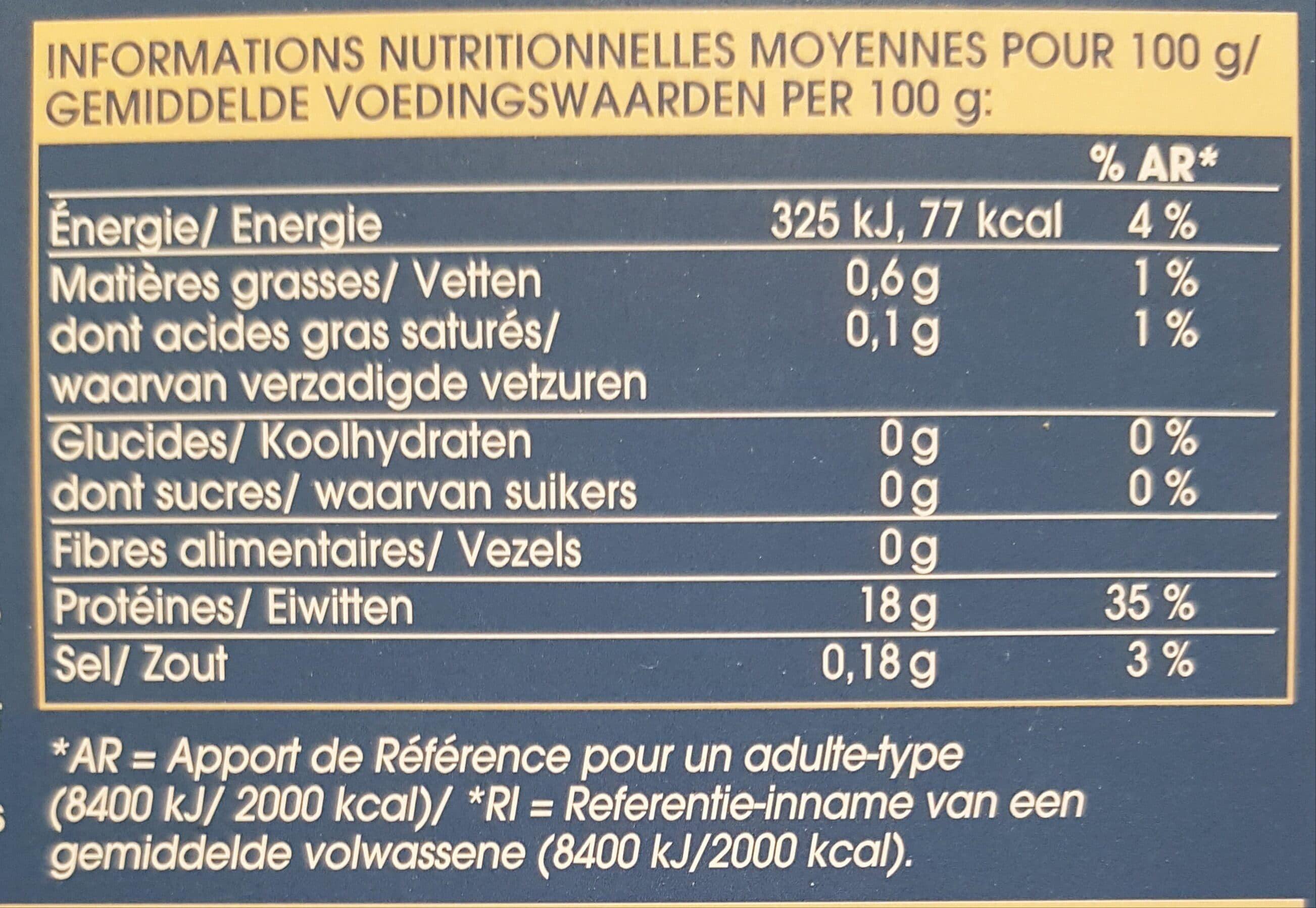 Picard Dos de cabillaud packshot