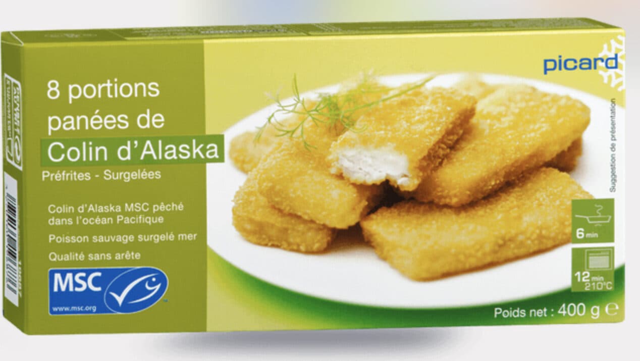 Picard 8 portions panées de Colin d'Alaska packshot