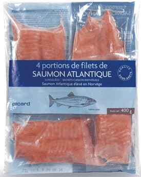 Picard 4 portions de filets de saumon Atlantique packshot