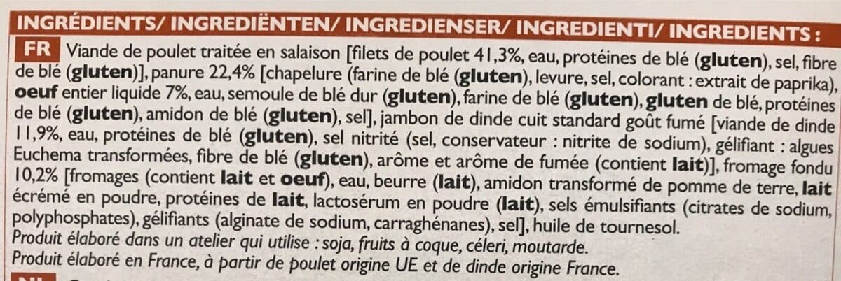 Picard Cordons bleus de poulet picard packshot