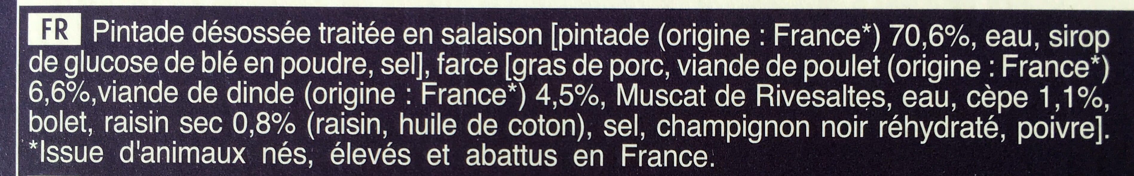 Picard Rôti de pintade farci aux cèpes et aux raisins packshot