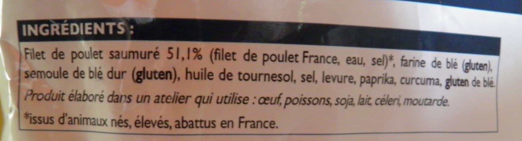Picard Pépites de poulet panées Picard packshot