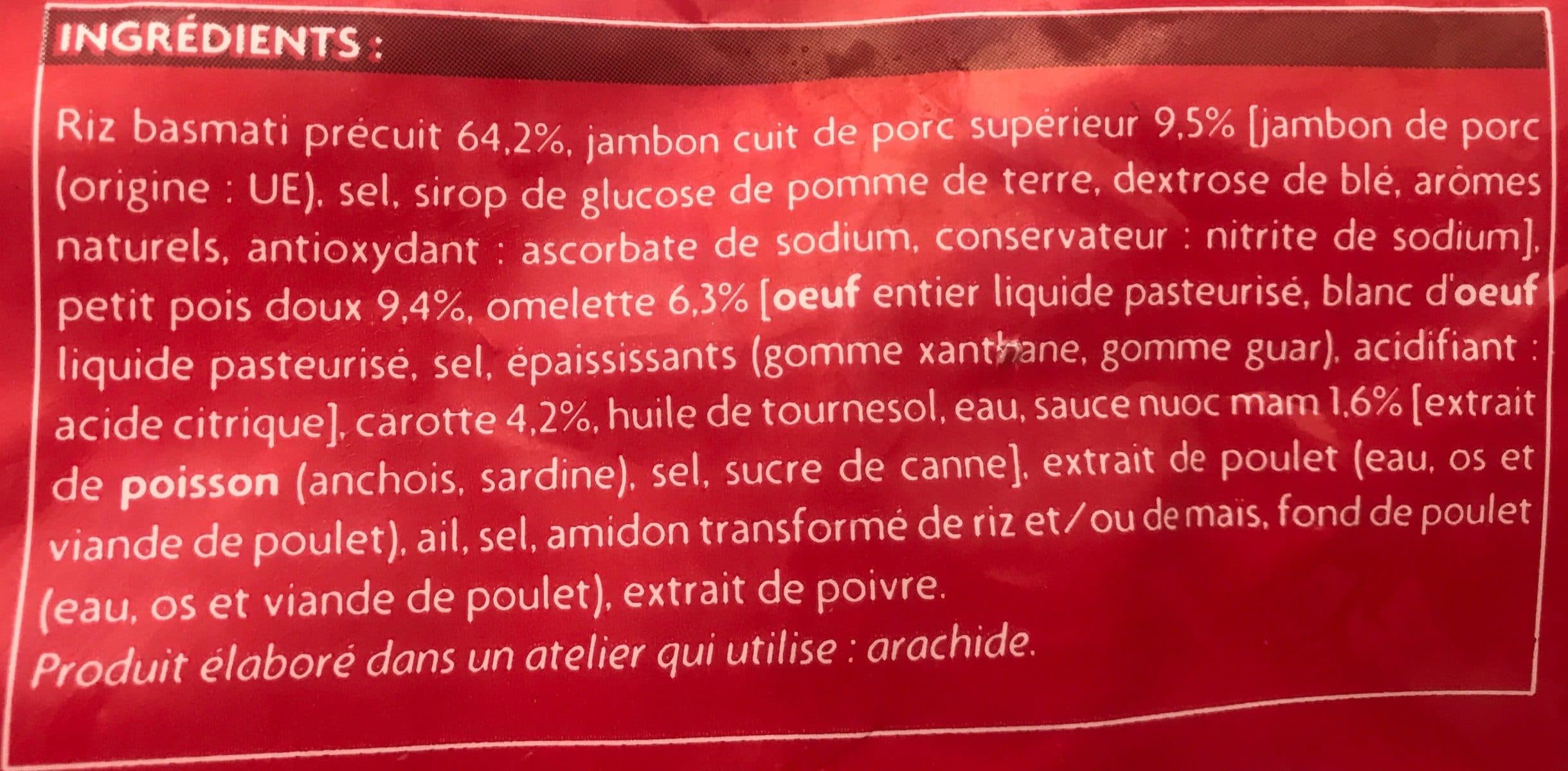 Picard Riz à la cantonaise packshot