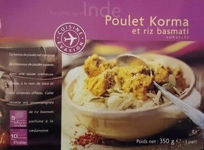 Cuisine Evasion Poulet Korma et riz basmati packshot
