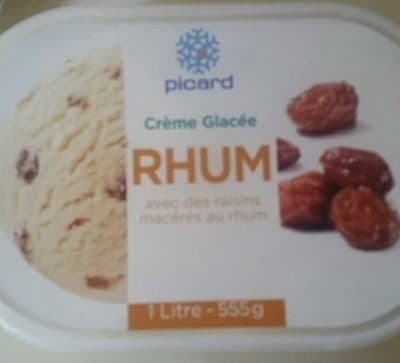 Picard Crème glacée Rhum raisins packshot