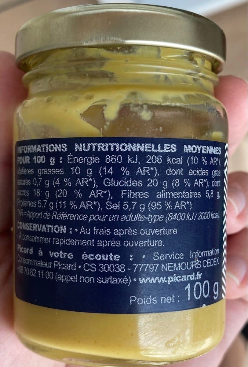 Picard Moutarde au miel et au vinaigre balsamique packshot