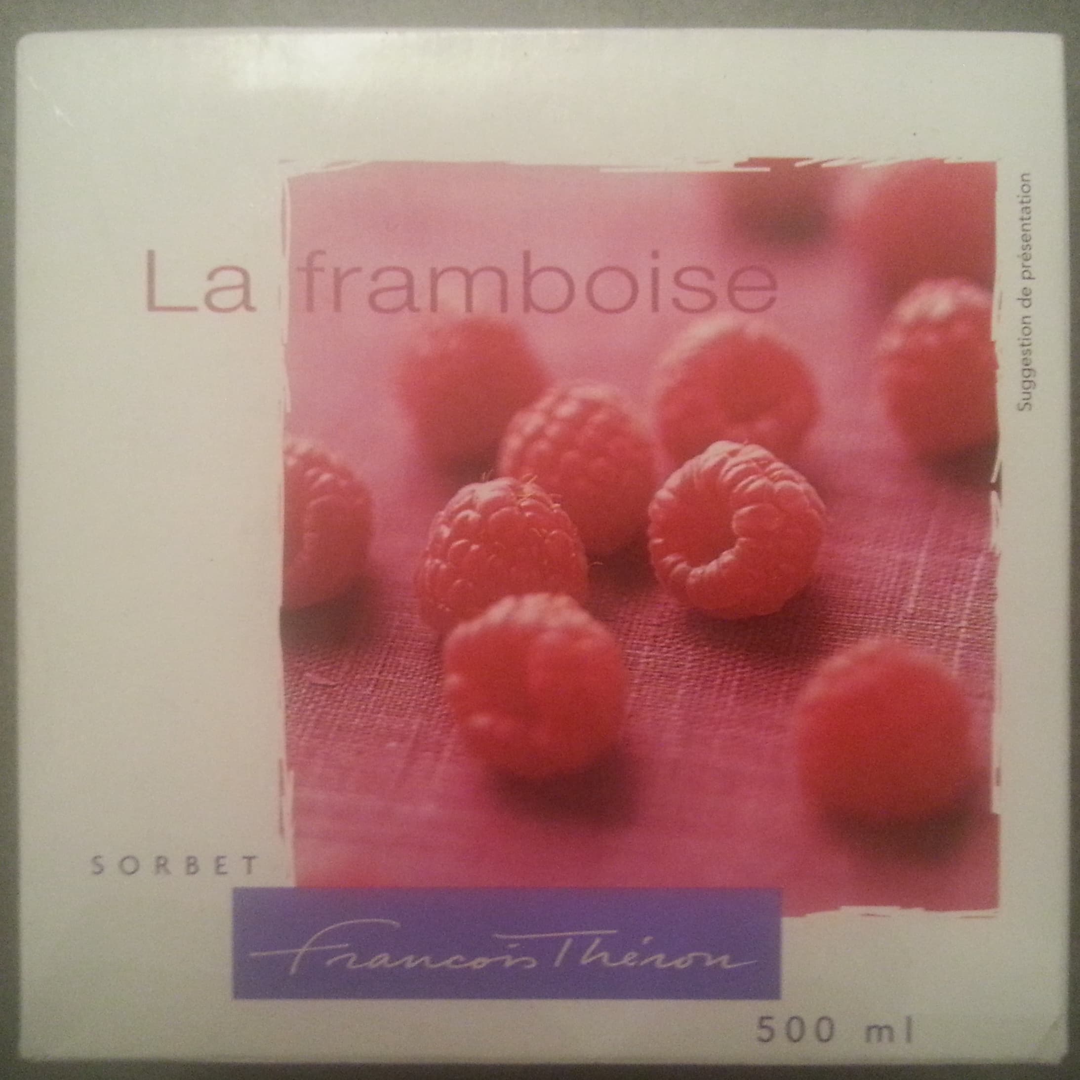 Francois Théron Sorbet la framboise packshot