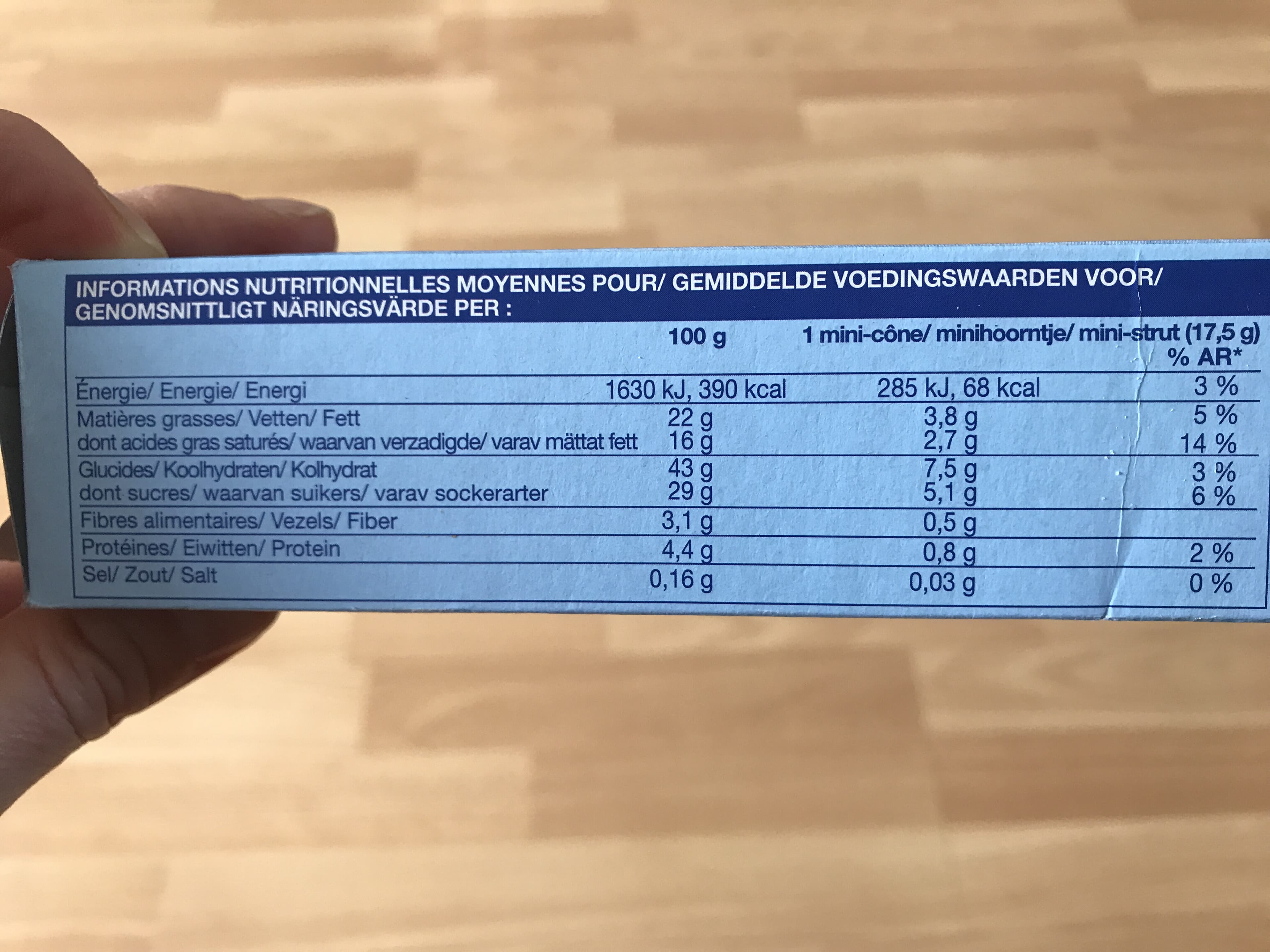 Picard 10 mini-cônes chocolat packshot