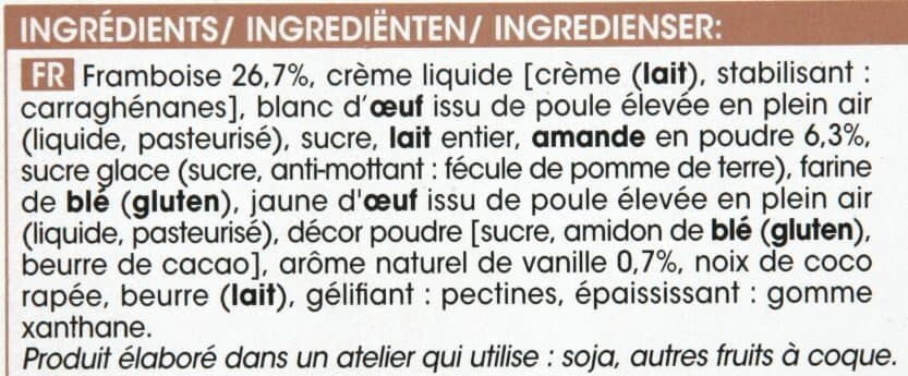 Picard Macaron aux framboises packshot
