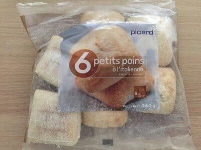 Picard 6 petits pains à l'italienne packshot