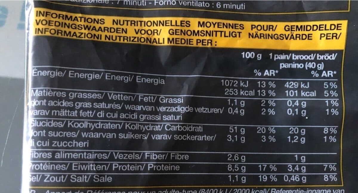 Picard 6 petits pains à l'italienne packshot