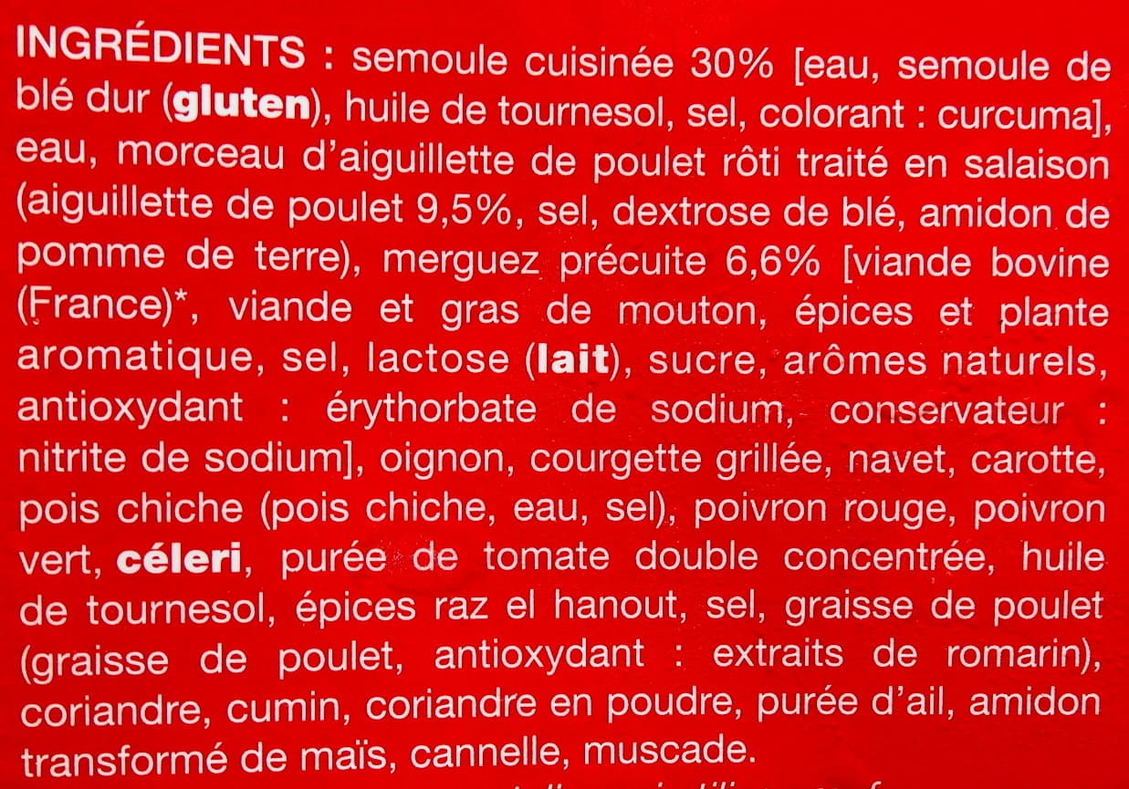 Formule express Couscous, Surgelé packshot