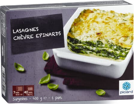Picard Lasagnes Chèvre Epinards packshot