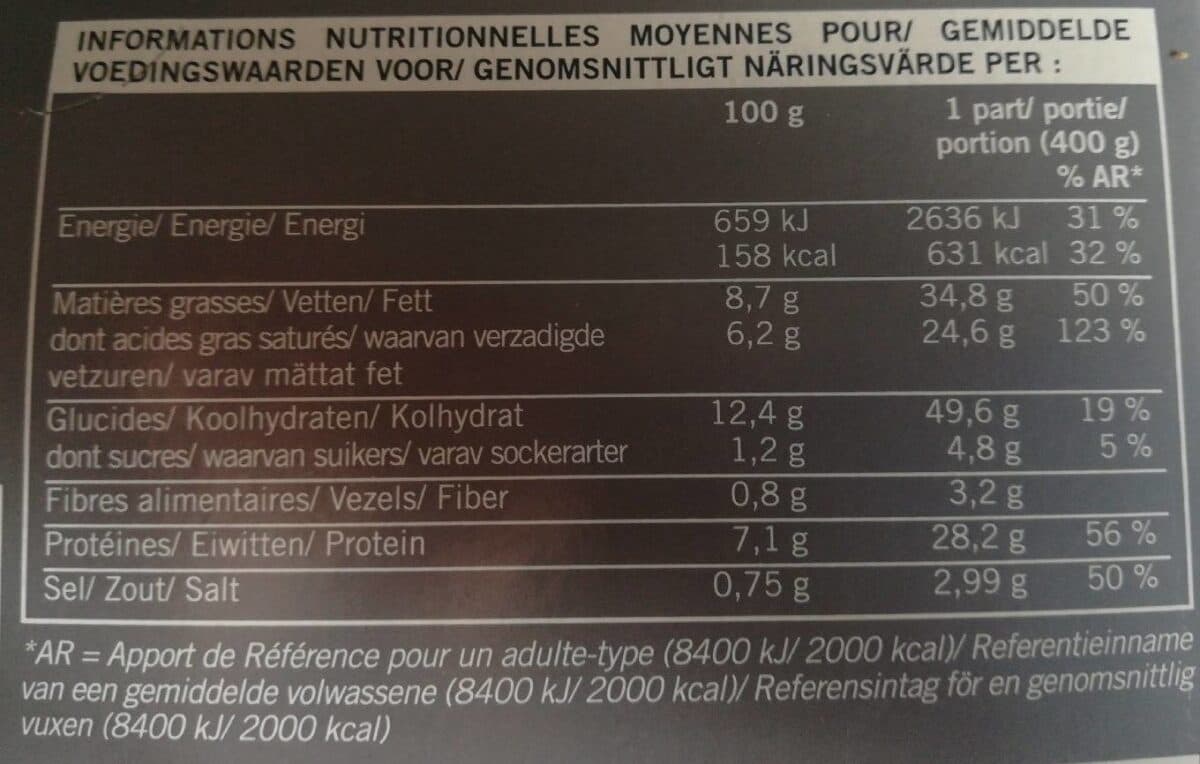 Picard Lasagnes Chèvre Epinards packshot