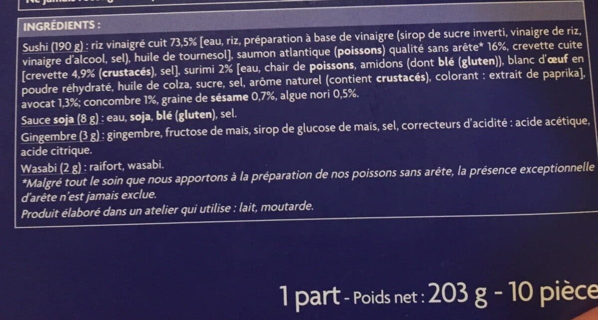 Picard 10 Sushi packshot