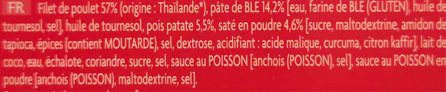 Picard 8 bouchées de poulet au saté packshot