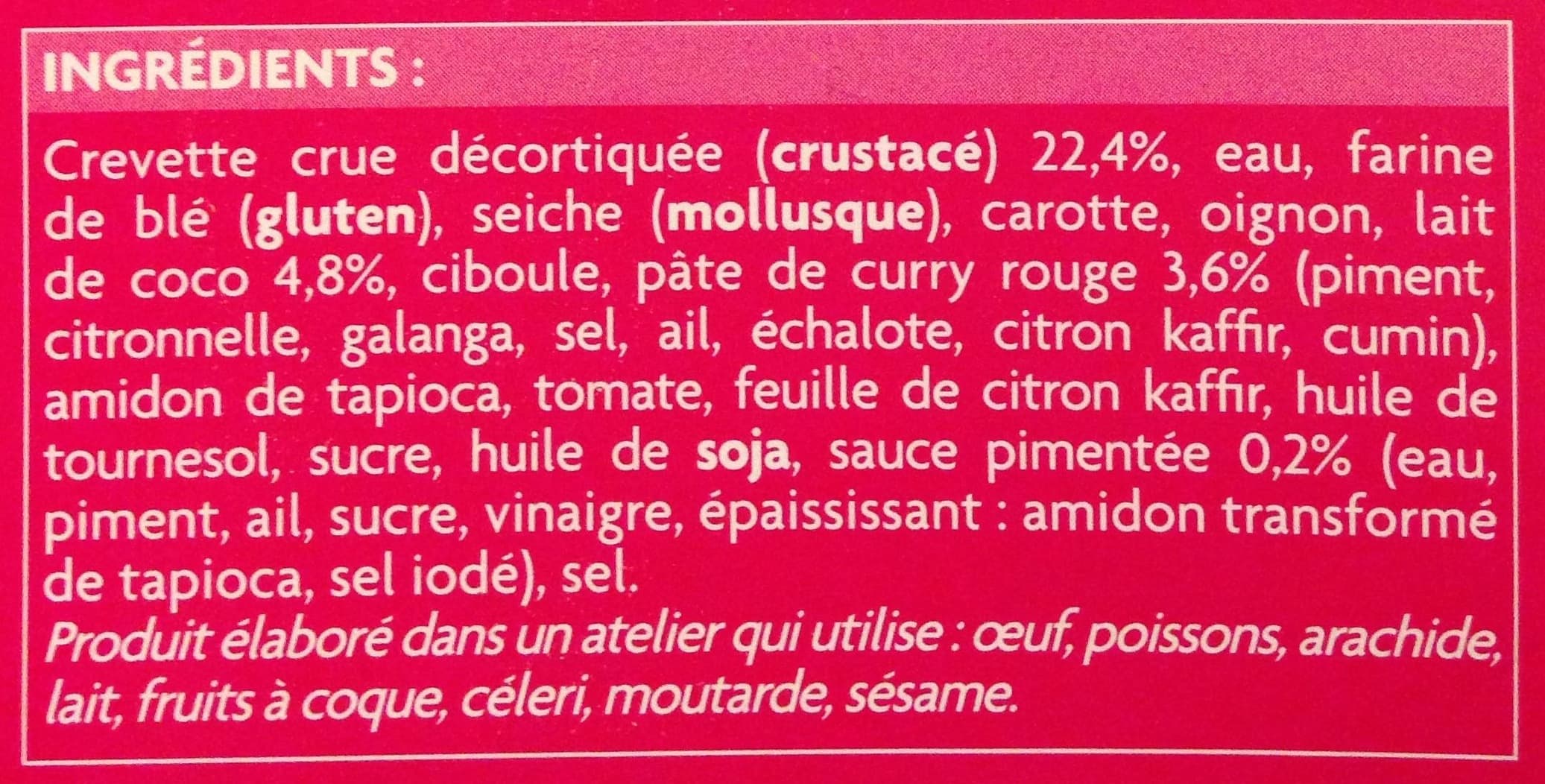 Cuisine évasion 6 brochettes thaï bouchées aux crevettes et curry rouge packshot