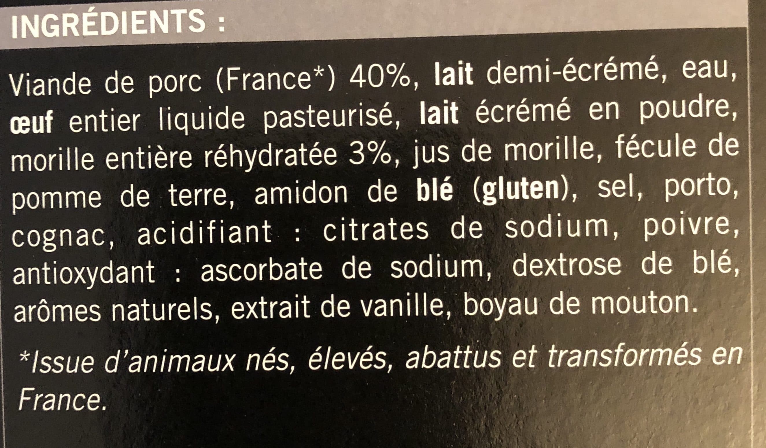 Picard Mini-Boudins Blancs aux Morilles packshot