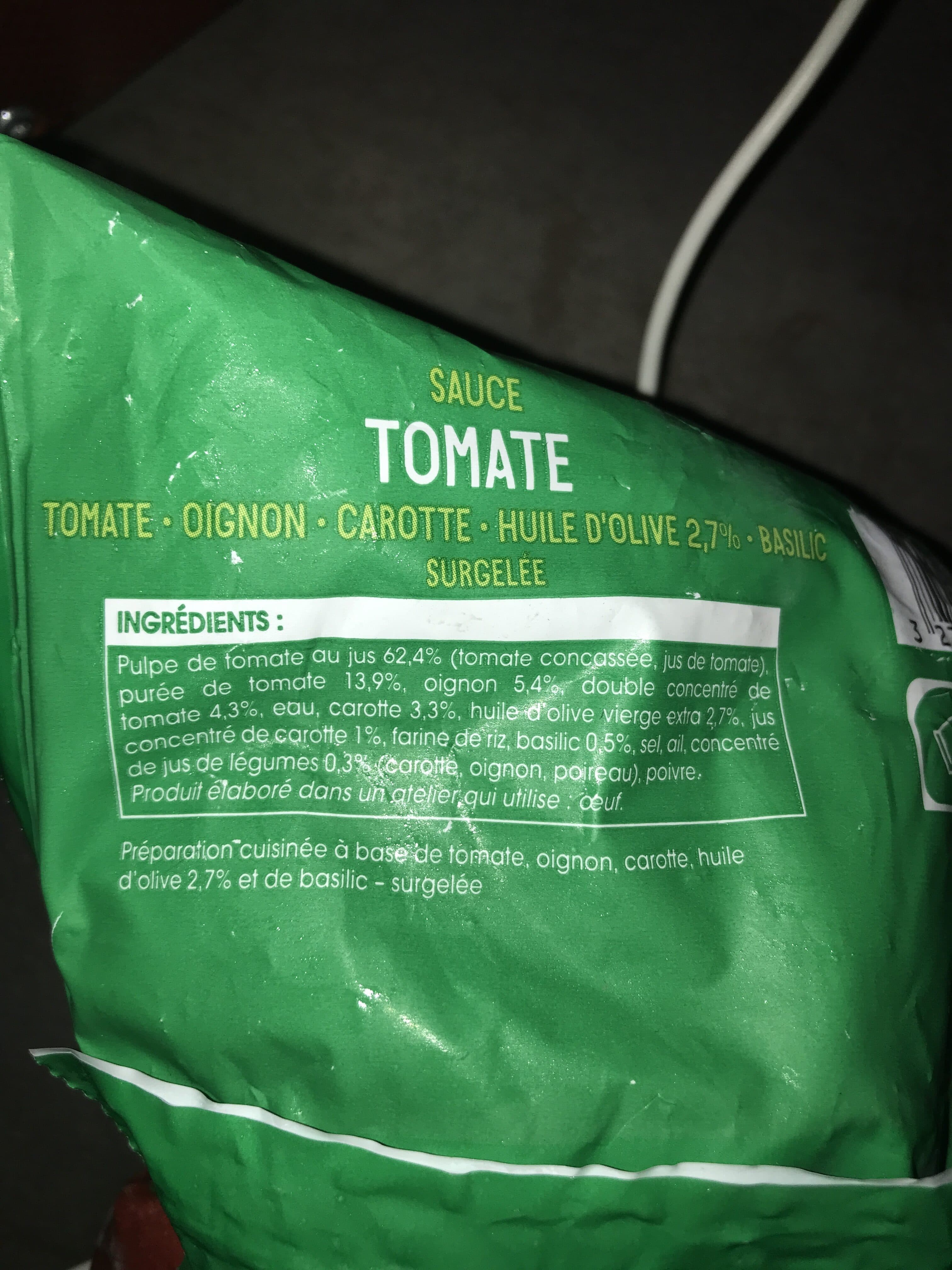 Picard Sauce tomate packshot