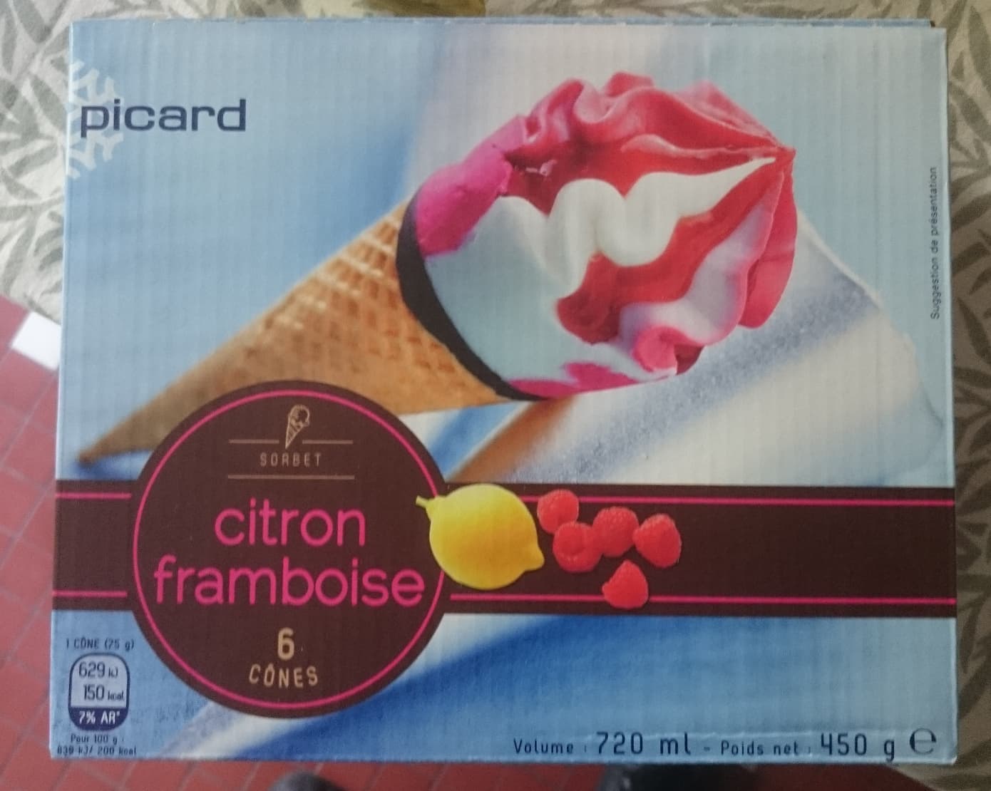 Picard Sorbet Citron Framboise packshot