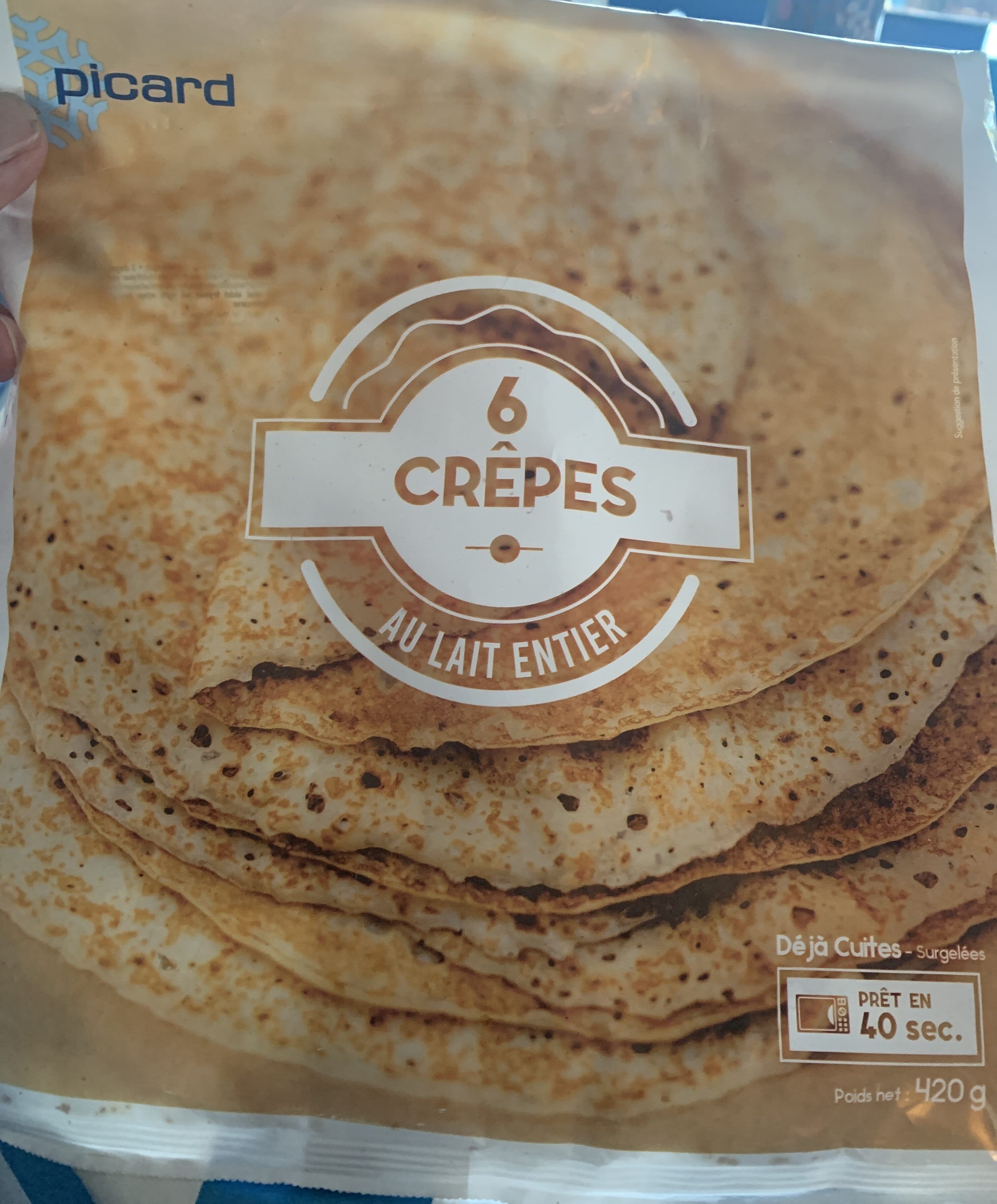 Picard Crêpes au lait entier packshot