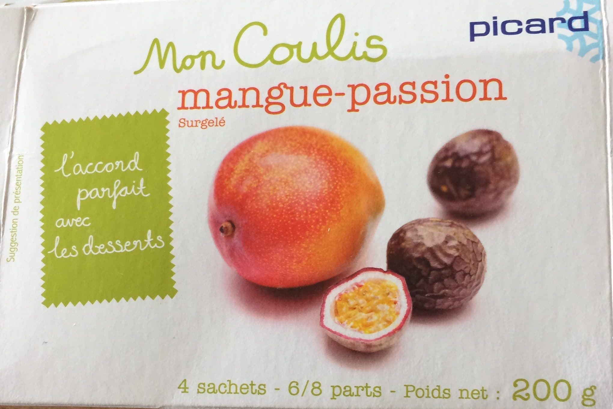 Picard Coulis Mangue Passion packshot