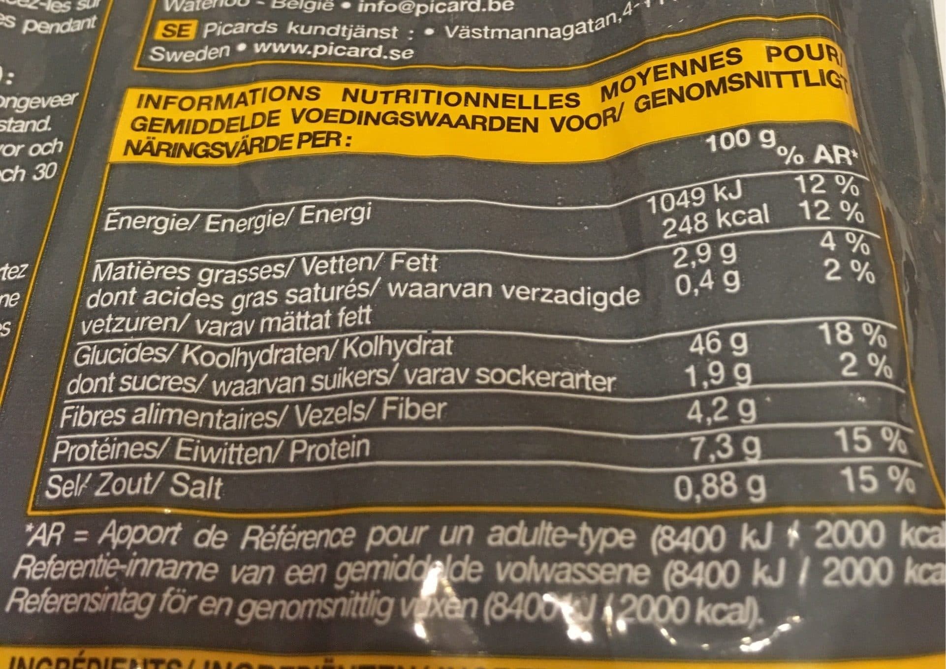 Picard Pain aux céréales tranché packshot