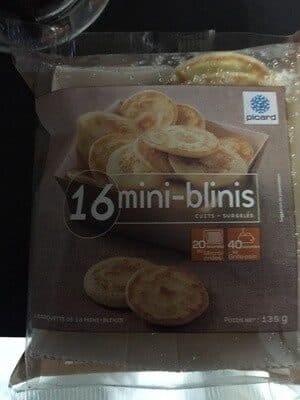 Picard 16 Mini-blinis packshot