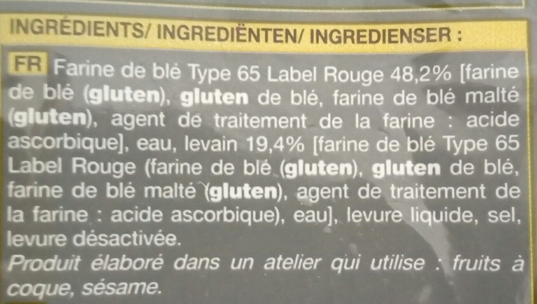 Picard 2 petites baguettes du fournil packshot