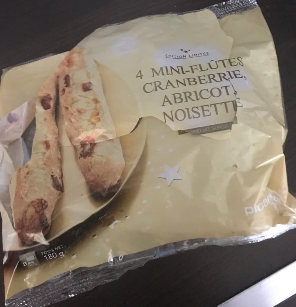Picard Mini-Flûtes Cranberrie, Abricot, Noisette packshot