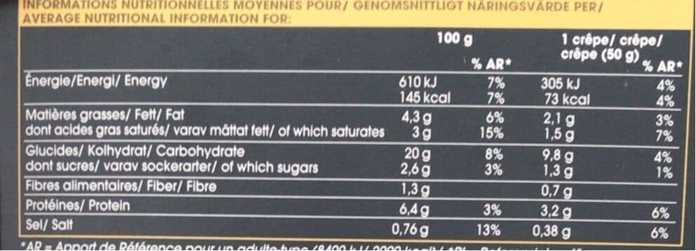 Picard 10 crêpes emmental packshot