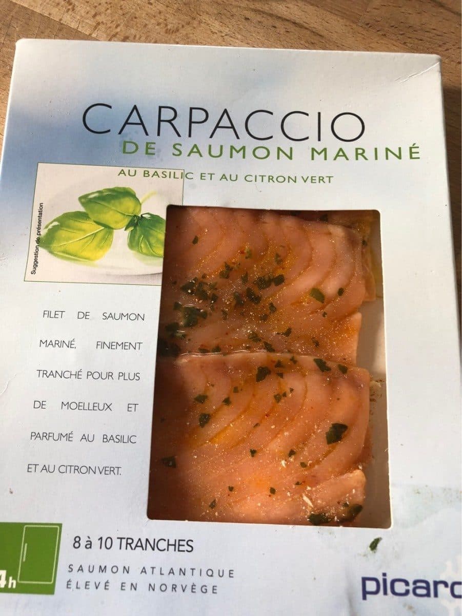 Picard Carpaccio de Saumon Mariné packshot