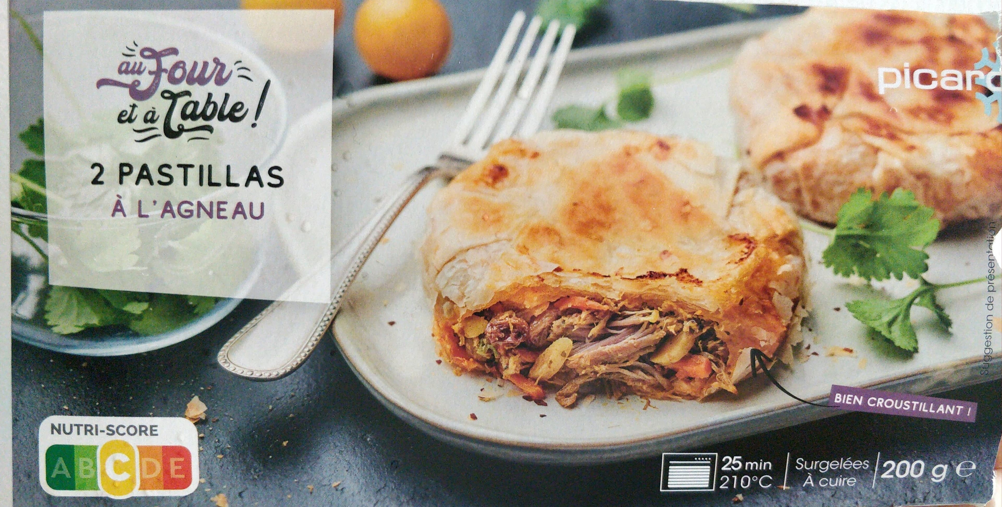 Picard 2 Pastillas à l'agneau packshot