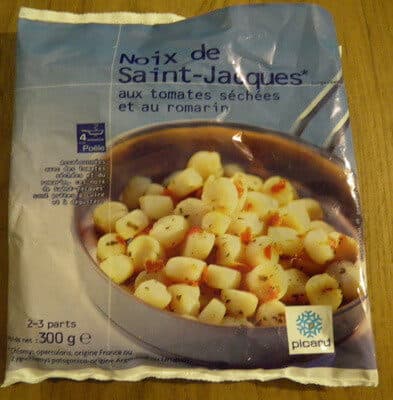 Picard Noix de Saint-Jacques* aux tomates séchées et au romarin, Surgelé packshot