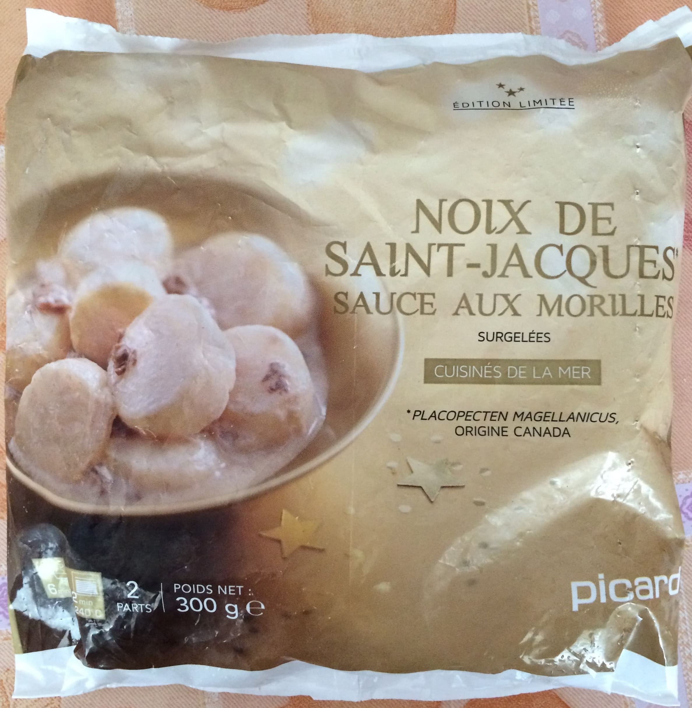Picard Noix de Saint-Jacques Sauce aux Morilles, Surgelées packshot