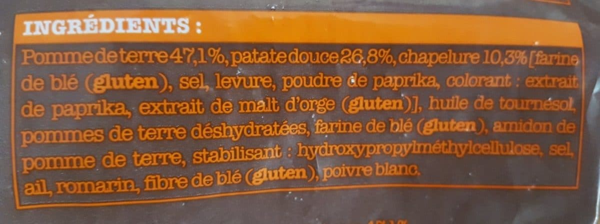 Picard Pommes noisettes à la patate douce packshot