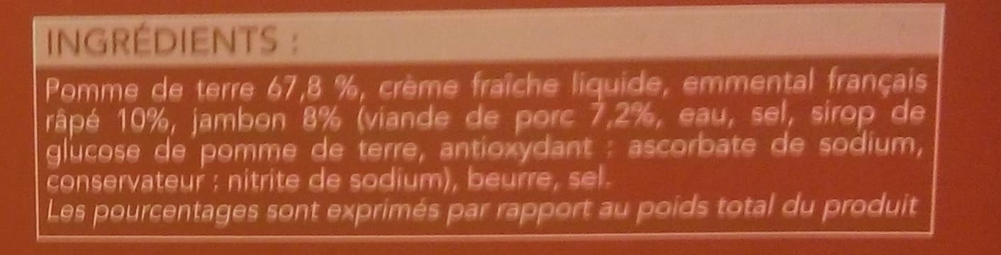 Picard Purée de pomme de terre au jambon et à l'emmental packshot