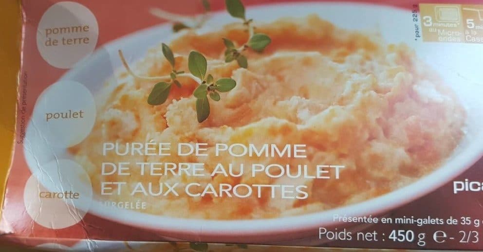 Picard Purée de Pommes de Terre au Poulet et aux Carottes packshot