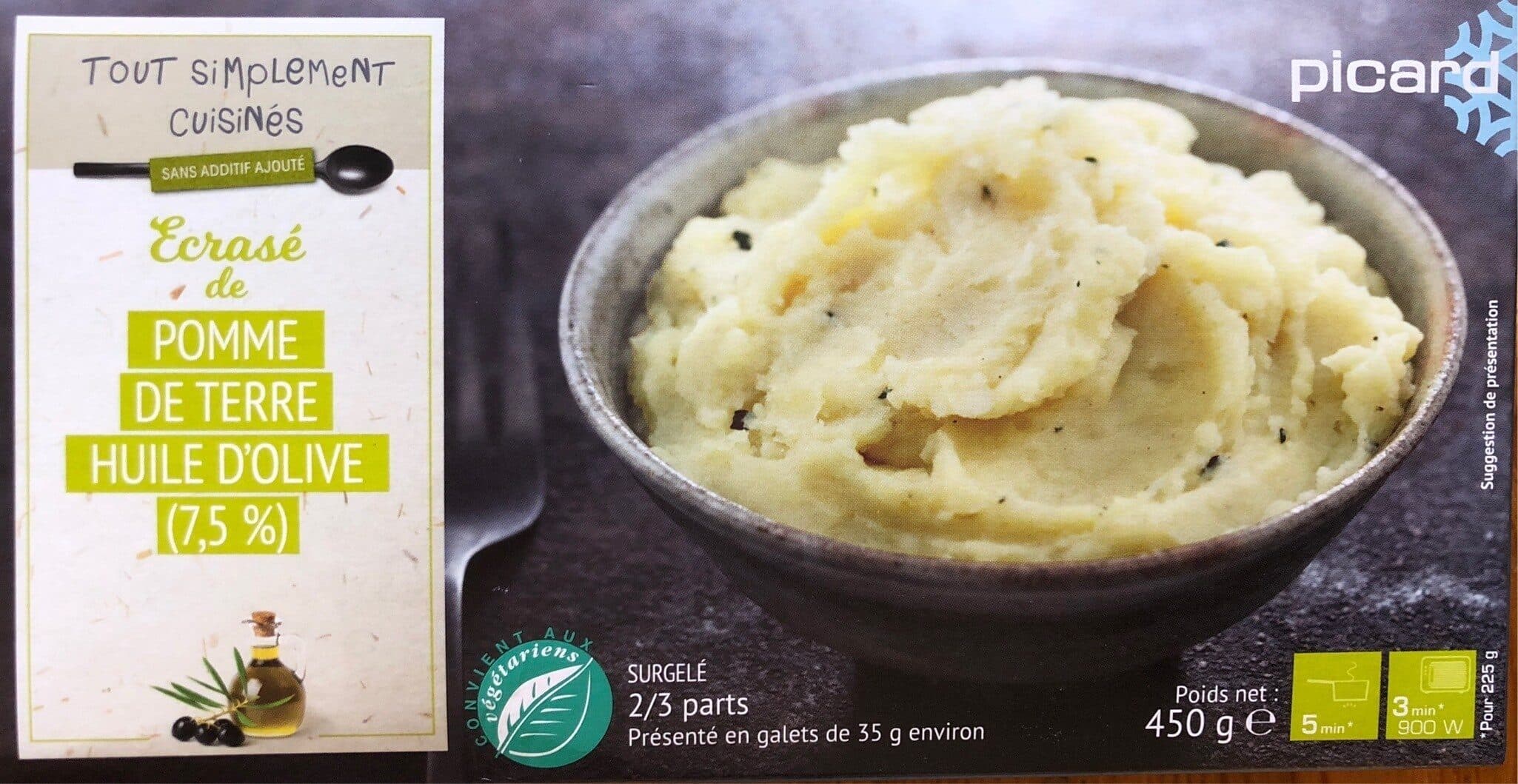 Picard écrasé de pommes de terre à l'huile d'olive (7.5%) packshot