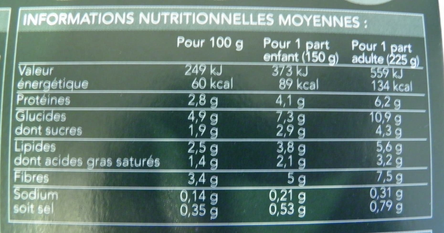 Picard Purée de légumes verts cuisinée à la crème fraîche Picard packshot