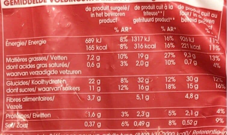Picard Frites à la patate douce packshot