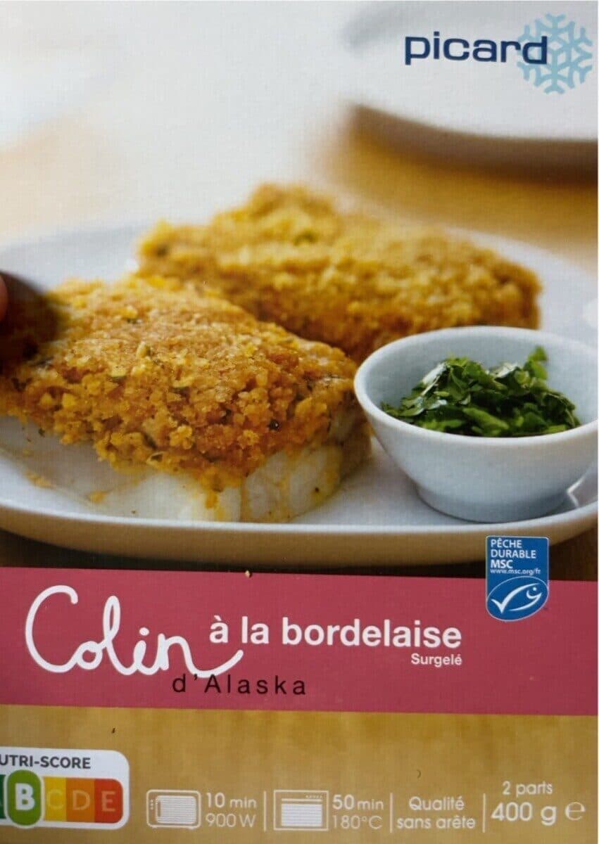 Picard Colin d'Alaska à la bordelaise surgelé packshot