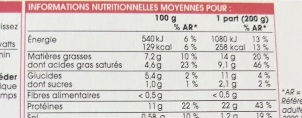 Picard Colin d'Alaska à la bordelaise surgelé packshot