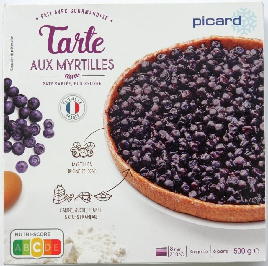 Picard Tarte aux myrtilles packshot