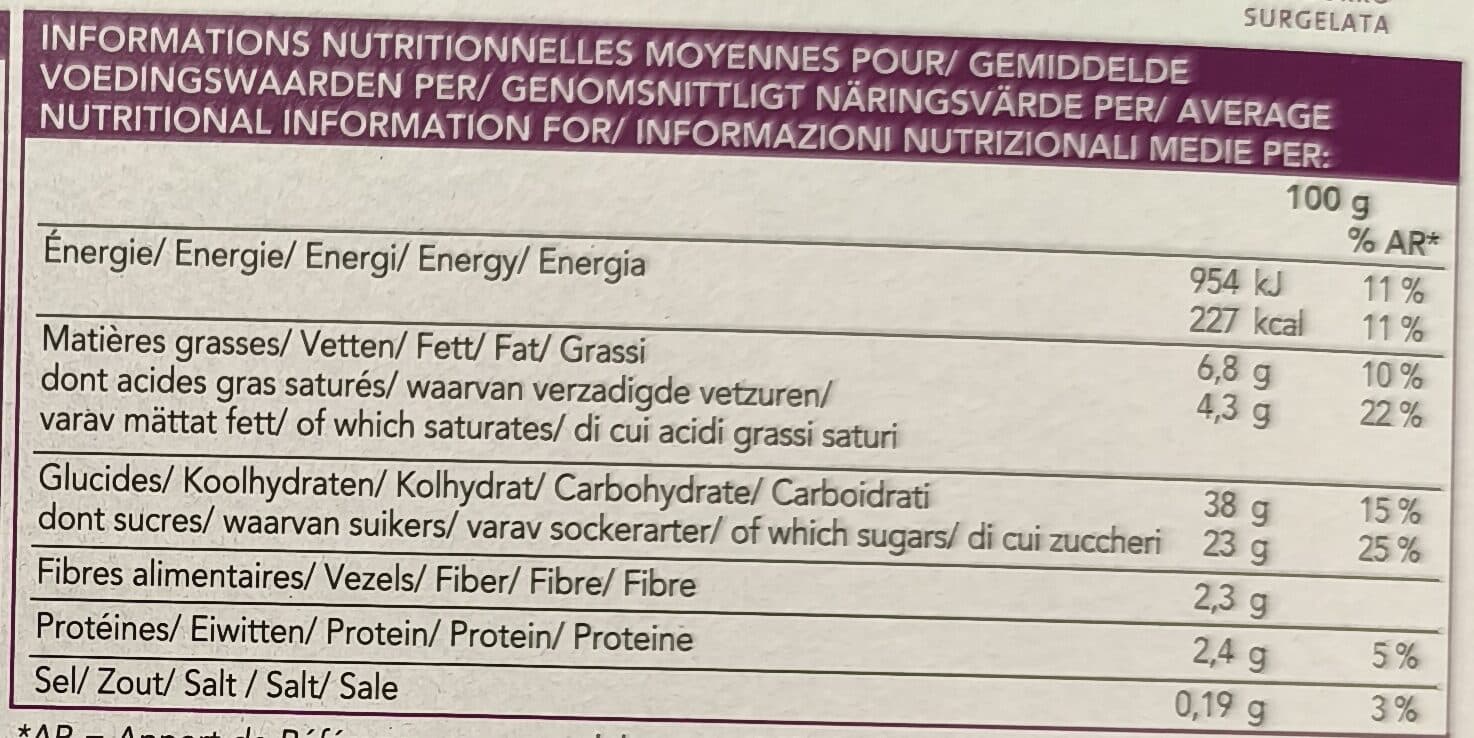 Picard Tarte aux myrtilles packshot
